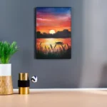 Acrylic painting of a sunset 2024