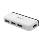 Belkin F4U021BT USB Male to Quad USB Female White Hub